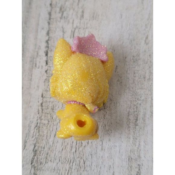Mini orange tabby cat glitter Tiara princess pet doll accessory toy - Picture 3 of 4